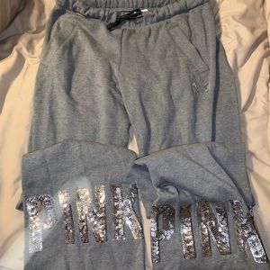 PINK sparky sweatpants